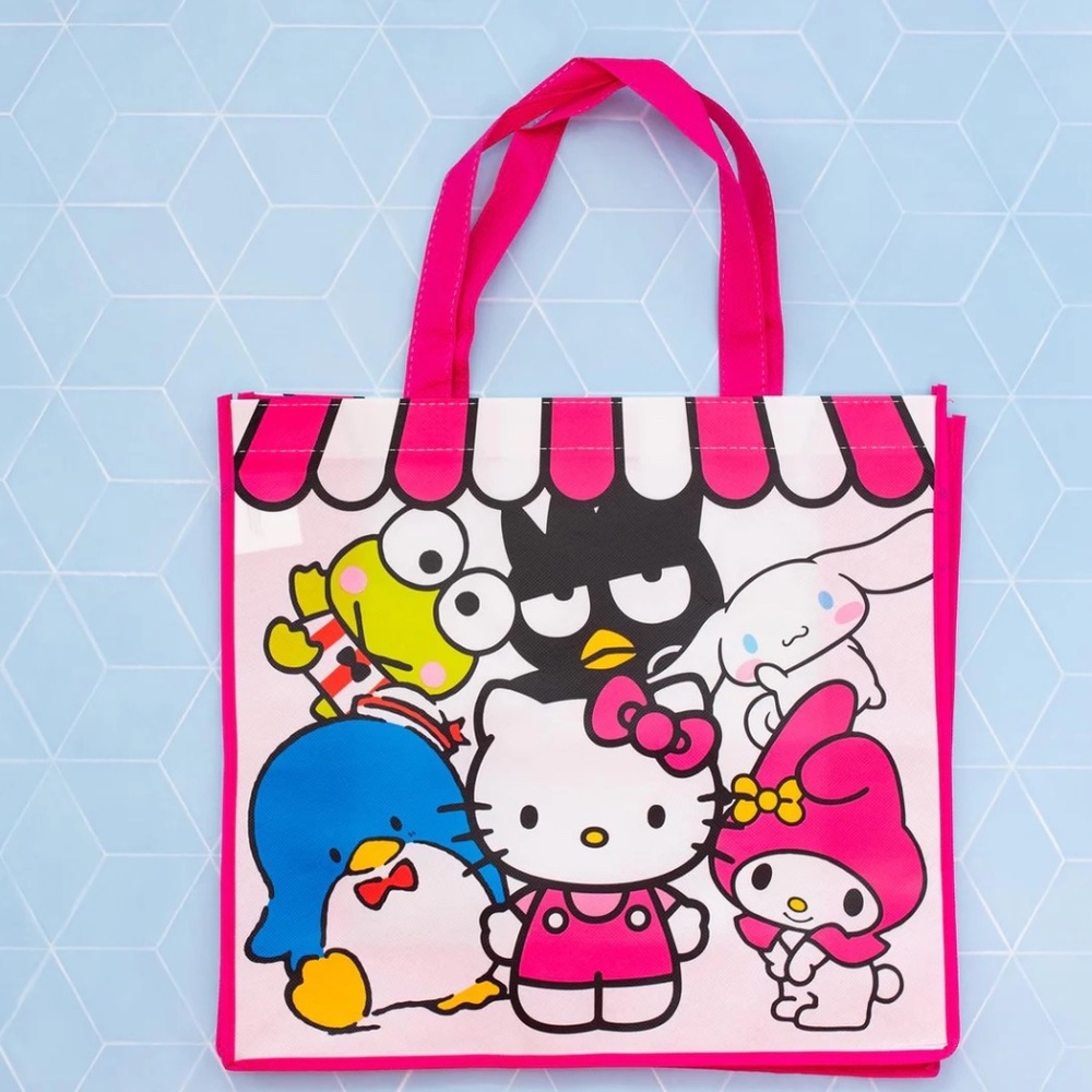 NEW Sanrio Hello Kitty and Friends Reusable Tote Bag Kawaii Reusable Grocery Bag